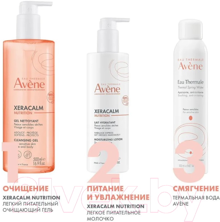 Гель для душа Avene XeraCalm Nutrition Питательный очищающий