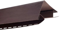 Угол для сайдинга Альта-профиль Наружный Т-12 (3м, коричневый) - 