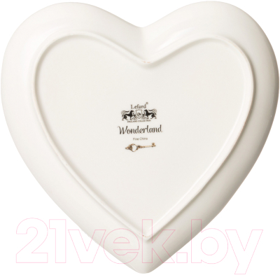 Тарелка столовая обеденная Lefard Wonderland Сердце / 590-535