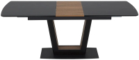 Обеденный стол Halmar Farrel 160-200x90x77 (черный/орех) - 