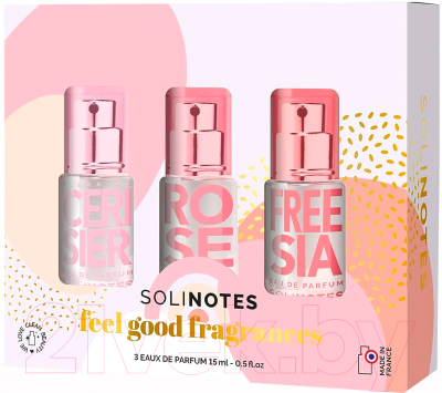 Парфюмерный набор Solinotes Парфюмерная вода Fleur De Cerisier+Rose+Freesia (15мл+15мл+15мл)