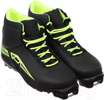 Ботинки для беговых лыж Winter Star Comfort SNS / 9796184 (р.42, черный/лайм/неон)