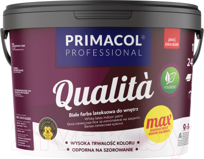 Краска Primacol Qualita (1л, белый)