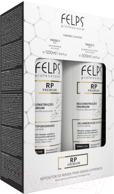 Маска для волос Felps Color RP Reconstruction Premium Kit Duo Холодное восстановление (2x500мл)