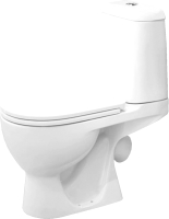 Унитаз напольный Sanita Luxe Max Comfort WC.CC/Max/2-DM/WHT.G/S1 (с сиденьем) - 