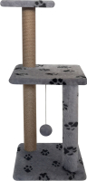 Комплекс для кошек Kogtik Триола Lux / СЛД m (джут серый/лапки) - 