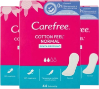 Прокладки ежедневные Carefree Cotton Feel Normal (3x44шт) - 