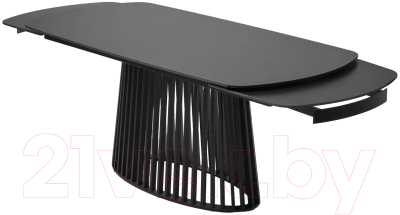 Обеденный стол M-City Desio 180 / 614M05357 (черный мрамор матовый/черный)