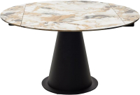 Обеденный стол M-City Teramo 135 / 614M05356 (Grand Jade Solid Ceramic/черный) - 