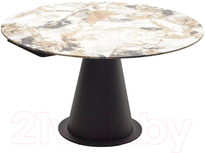 Обеденный стол M-City Teramo 135 / 614M05356 (Grand Jade Solid Ceramic/черный)