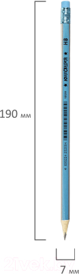 Набор простых карандашей Юнландия 880437 (100шт)