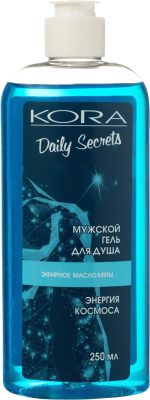 Гель для душа Kora Энергия космоса Мужской (250мл)