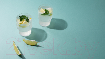 Набор стаканов Makkua Ribbed Glassware RG370 (2шт)