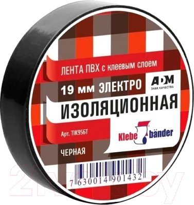 Изолента Klebebander ПВХ 0.019x10м / ТIK956Т/200/5 (черный)