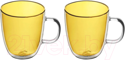 Набор кружек Elan Gallery Crystal Glass / 360165 (золото)