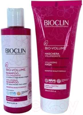 Набор косметики для волос Bioclin Объем и плотность для тонких волос Шампунь 200мл+Маска 200мл