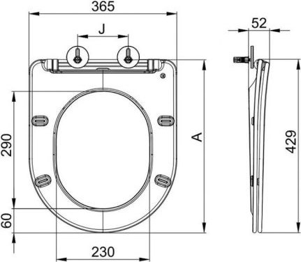 Сиденье для унитаза AV Engineering Comfort X1 AVWHR203X1C