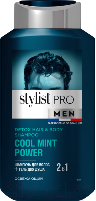 Шампунь для волос Fito Косметик Stylist Pro Men 2в1 (400мл)