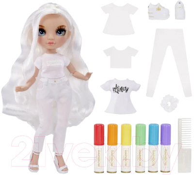 Кукла с аксессуарами Rainbow High Color&Create с голубыми глазами / 42104