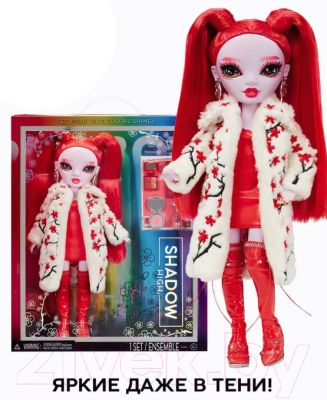 Кукла с аксессуарами Rainbow High Shadow Рози Редвуд / 42181 (красный)