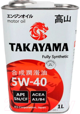 Моторное масло Takayama Adaptec 5W40 A3/B4 SN/CF / 605586 (1л)