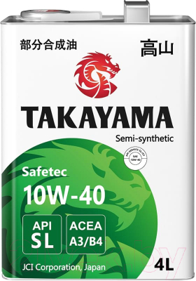 Моторное масло Takayama Safetec 10W40 A3/B4 SL / 605591 (4л)