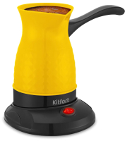 Турка электрическая Kitfort KT-7130-1 (черный/желтый) - 
