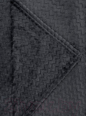 Плед TexRepublic Deco Змейка Фланель 200x220 / 93412 (серый)