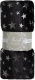 Плед TexRepublic Shick Звезды лазер Евро / 93435 (серебристый/черный) - 