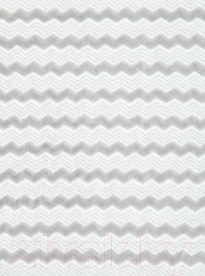 Плед TexRepublic Absolute Зигзаг двухцветный Flannel 150x200 / 92567 (серый)