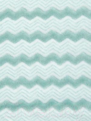 Плед TexRepublic Absolute Зигзаг двухцветный Flannel 150x200 / 92570 (бирюзовый)