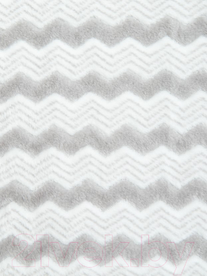Плед TexRepublic Absolute Зигзаг двухцветный Flannel 200x220 / 92574 (серый)