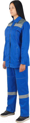 Комплект рабочей одежды Sardoba Tekstil Смена женский (р-р 60-62/158-164, василек/серый)