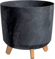 Вазон Prosperplast Gracia Tubus Beton Effect / DGTL300LE-S433 (антрацит) - 