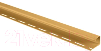Фасадный J-профиль Альта-профиль J-trim Т-15 (3м, золото)