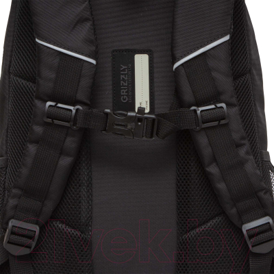 Школьный рюкзак Grizzly RU-430-2 (черный/красный)