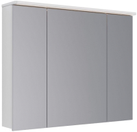 Шкаф с зеркалом для ванной LEMARK Zenon 100x80 / LM100ZS-Z (белый глянец) - 