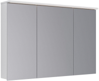 Шкаф с зеркалом для ванной LEMARK Zenon 120x80 / LM120ZS-Z (белый глянец) - 