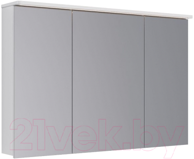 Шкаф с зеркалом для ванной LEMARK Zenon 120x80 / LM120ZS-Z (белый глянец)