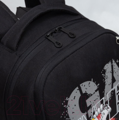 Школьный рюкзак Grizzly RB-451-4 (черный/серый)