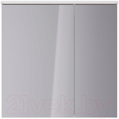 Шкаф с зеркалом для ванной LEMARK Zenon 80x80 / LM80ZS-Z (белый глянец)