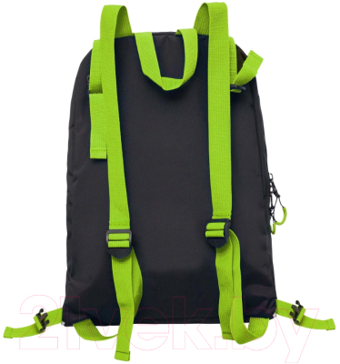 Школьный рюкзак Grizzly RB-458-1 (черный/салатовый)