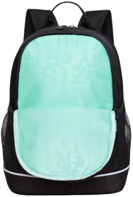 Школьный рюкзак Grizzly RG-463-3 (черный/серебристый)