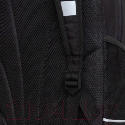 Школьный рюкзак Grizzly RG-463-3 (черный/серебристый)