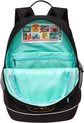 Школьный рюкзак Grizzly RG-463-3 (черный/золото)