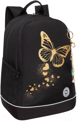 Школьный рюкзак Grizzly RG-463-5 (черный)