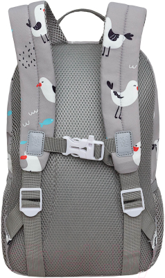 Школьный рюкзак Grizzly RO-470-4 (серый)