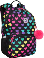 Школьный рюкзак Grizzly RO-470-6 (черный/разноцветный) - 