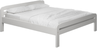 Полуторная кровать Dyatel Бодо 120x200 с настилом / HF-BS-037-WH (белый) - 