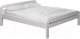 Полуторная кровать Dyatel Бодо 120x200 с настилом / HF-BS-037-WH (белый) - 